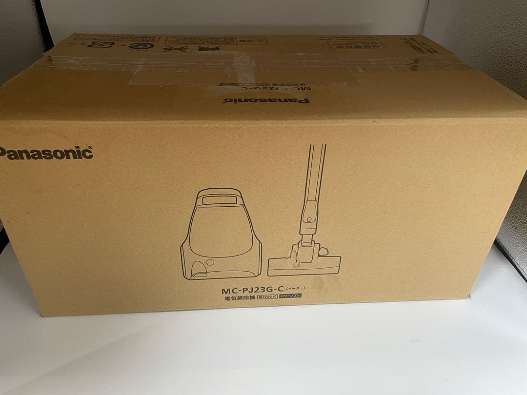 新品未使用　パナソニック 掃除機 紙パック式 MC-PJ23G-C