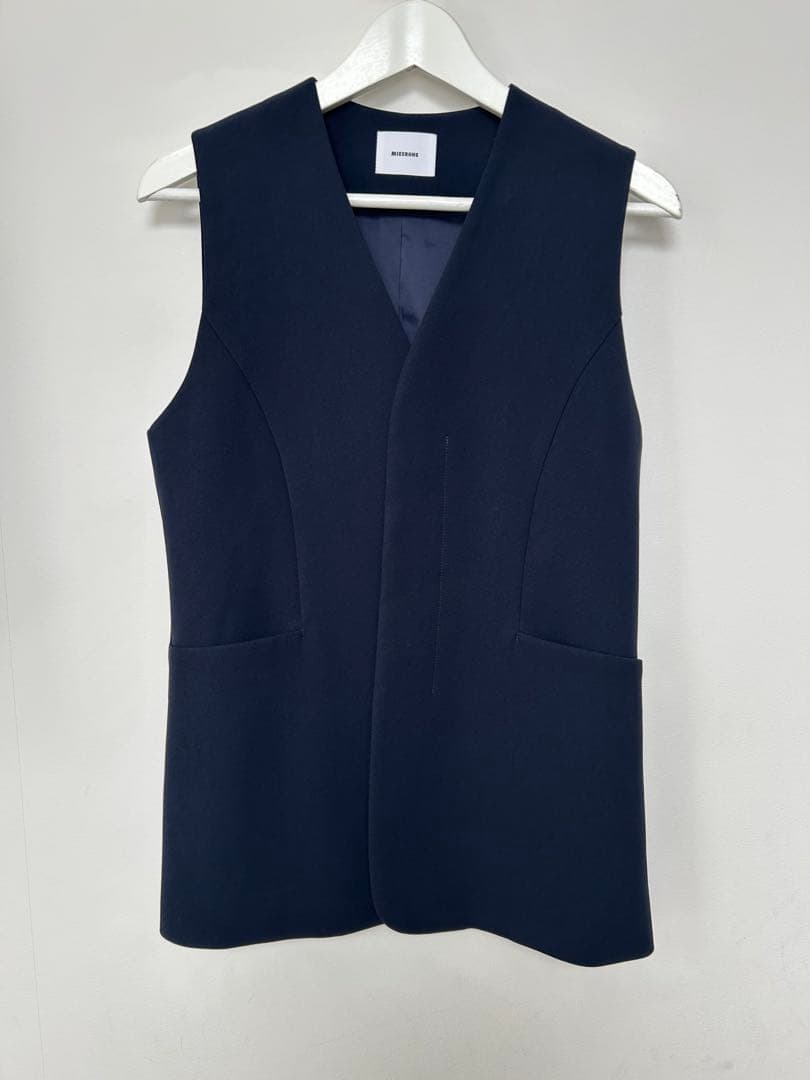 MIESROHE ネイビー ノースリーブベスト