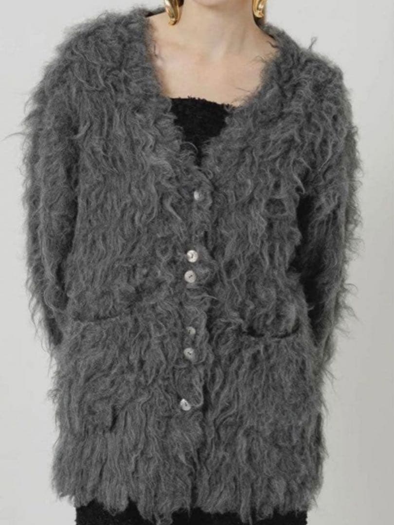 あやか【Eaphi】新品未使用 SHAGGY KNIT CARDIGAN