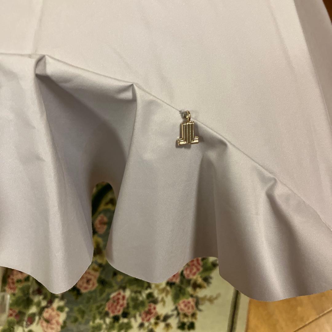 未使用❗️LANVIN‼️フリル付き折りたたみ傘 晴雨兼用