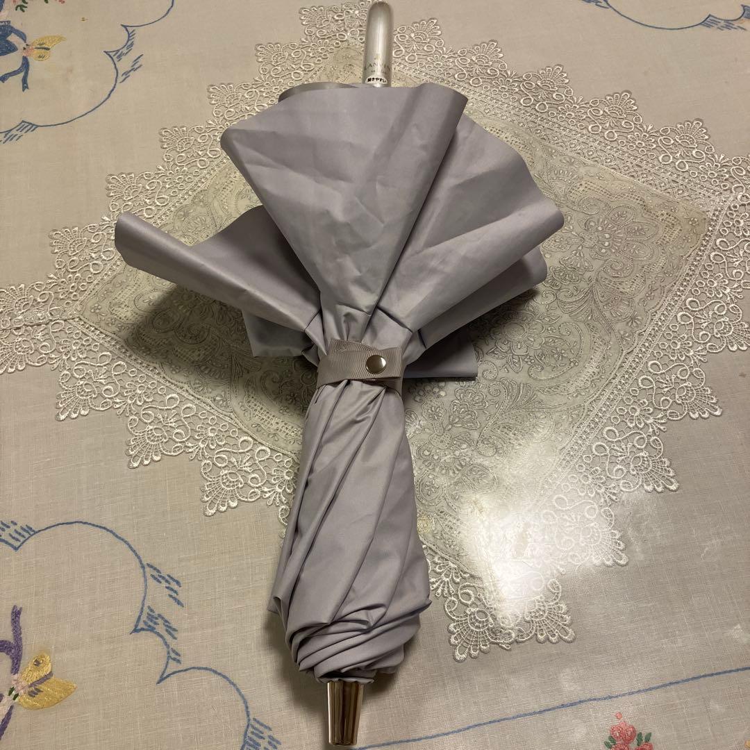 未使用❗️LANVIN‼️フリル付き折りたたみ傘 晴雨兼用