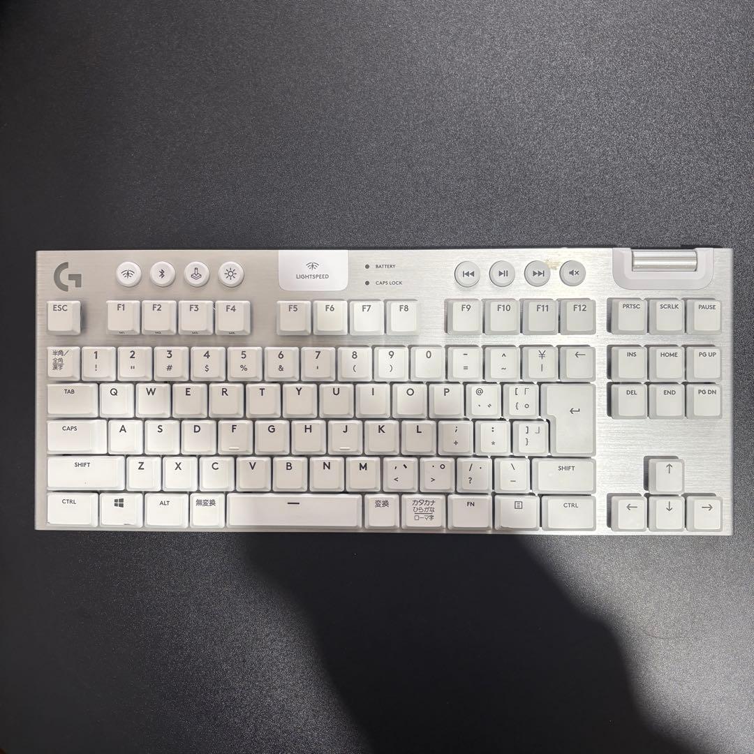 Logicool G913 TKL 白 ゲーミングキーボード 茶軸 タクタイル