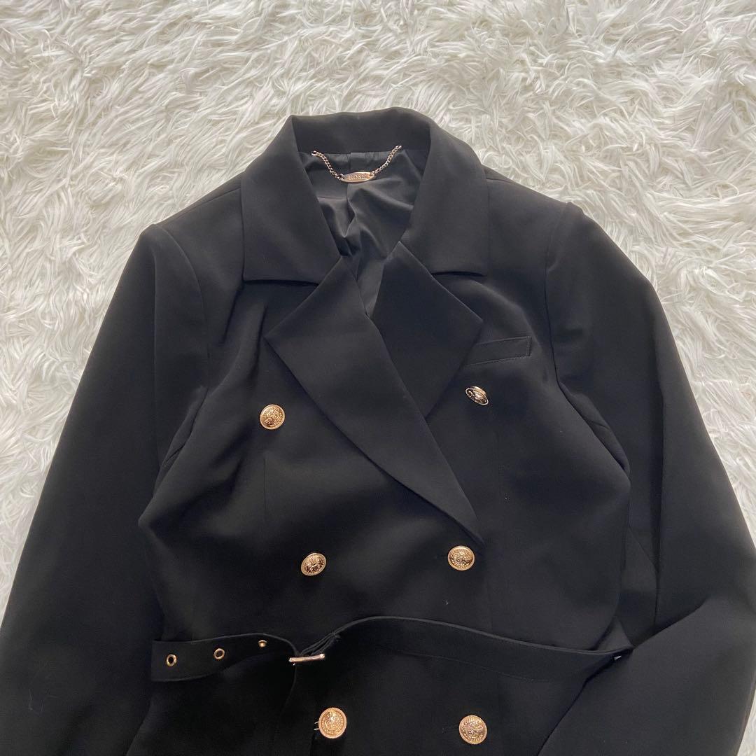 美品rosemuse(ロゼミューズ)ジャケット　金ボタン　ジャケット　ブラック