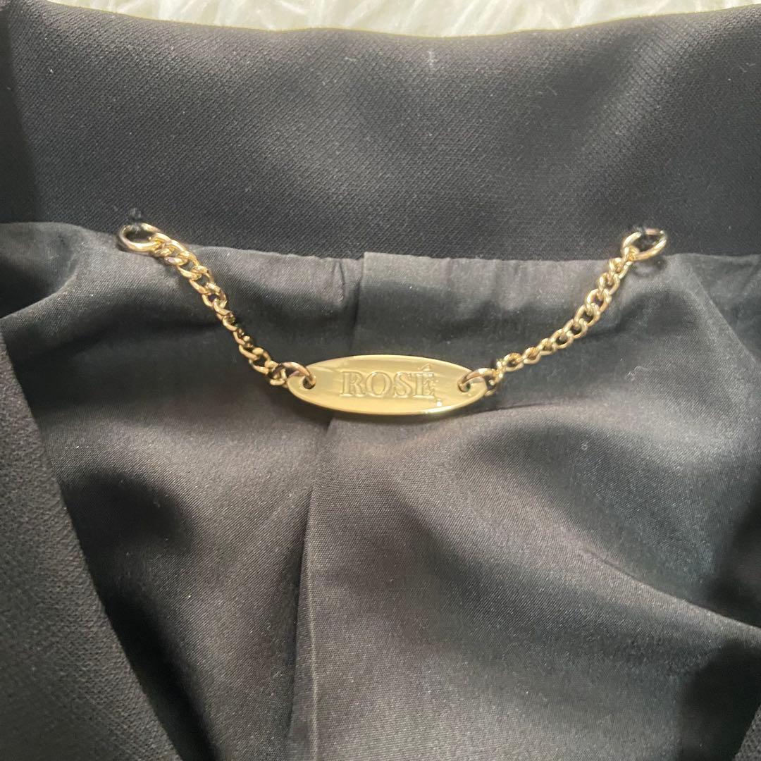 美品rosemuse(ロゼミューズ)ジャケット　金ボタン　ジャケット　ブラック