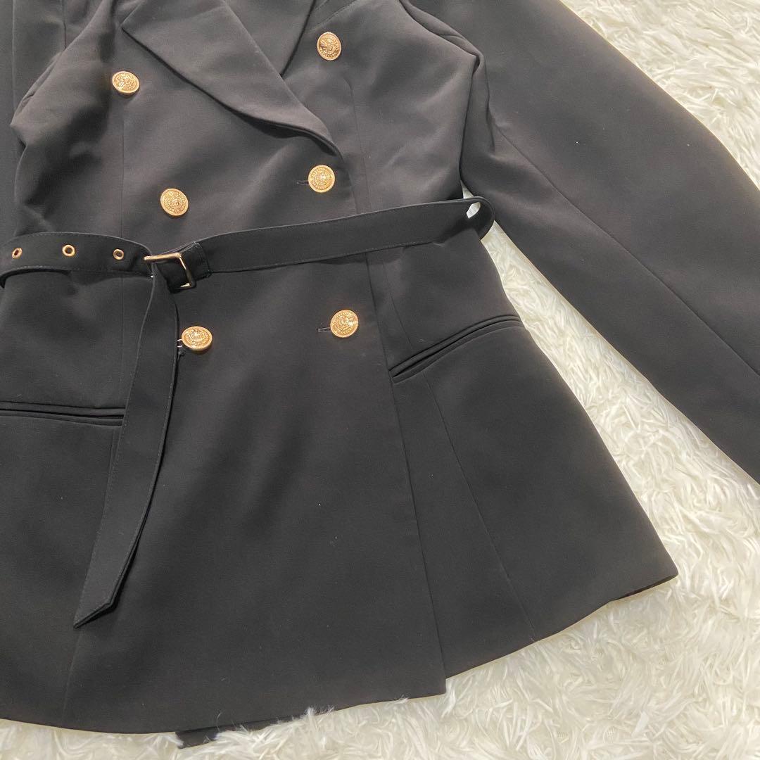 美品rosemuse(ロゼミューズ)ジャケット　金ボタン　ジャケット　ブラック