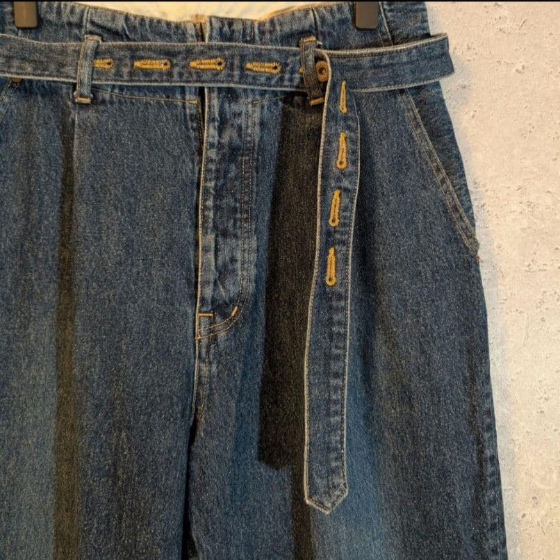 【doublet】SILK DENIM WIDE TAPERED TROUSER