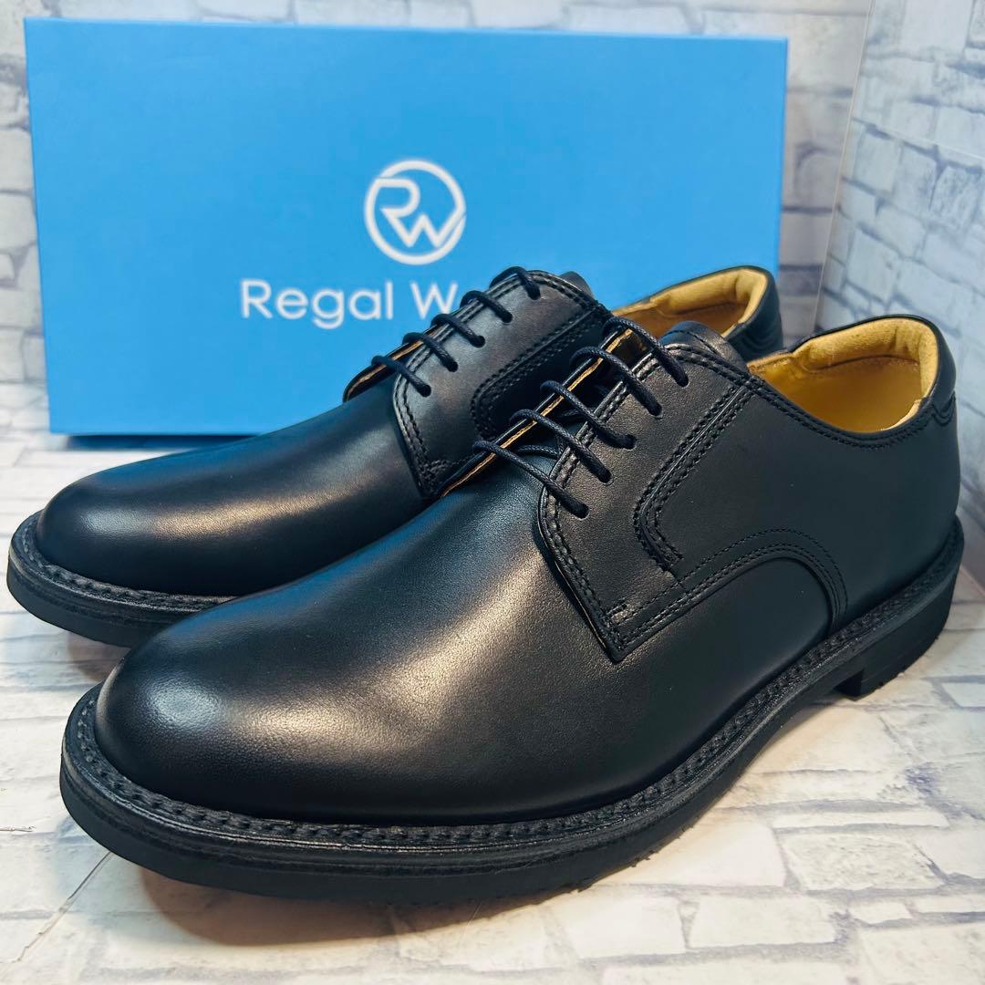 新品 Regal Walker 101W プレーントゥ 外羽根 黒 27cm