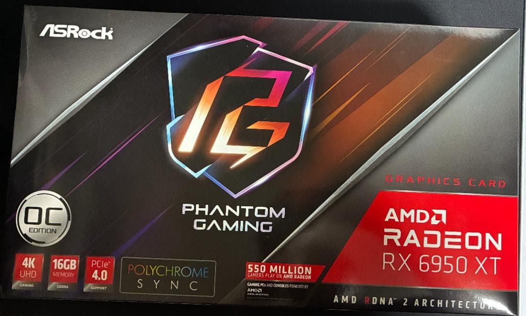 グラフィックボード・グラボ・ビデオカード Asrock Radeon RX 6950 XT Phantom Gaming
