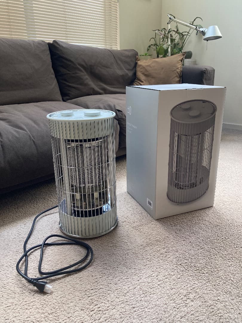 プラスマイナスゼロ テラスヒーター　新品同様（試運転のみ）！