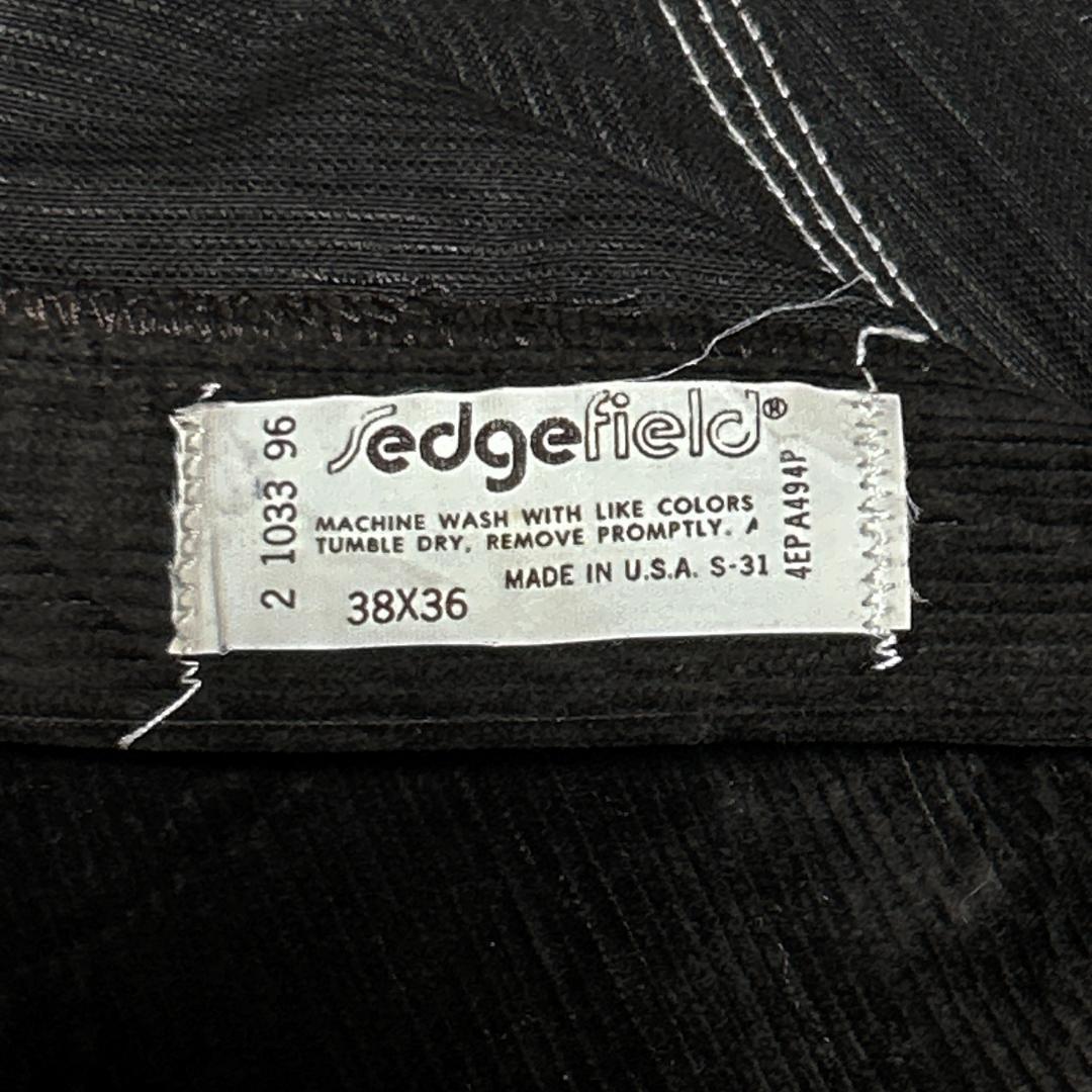 70s USA製デッドストック セッジフィールド コーデュロイパンツ 濃茶W38