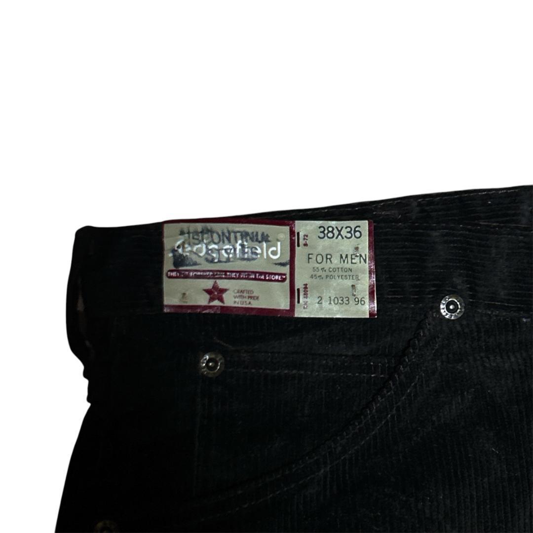 70s USA製デッドストック セッジフィールド コーデュロイパンツ 濃茶W38