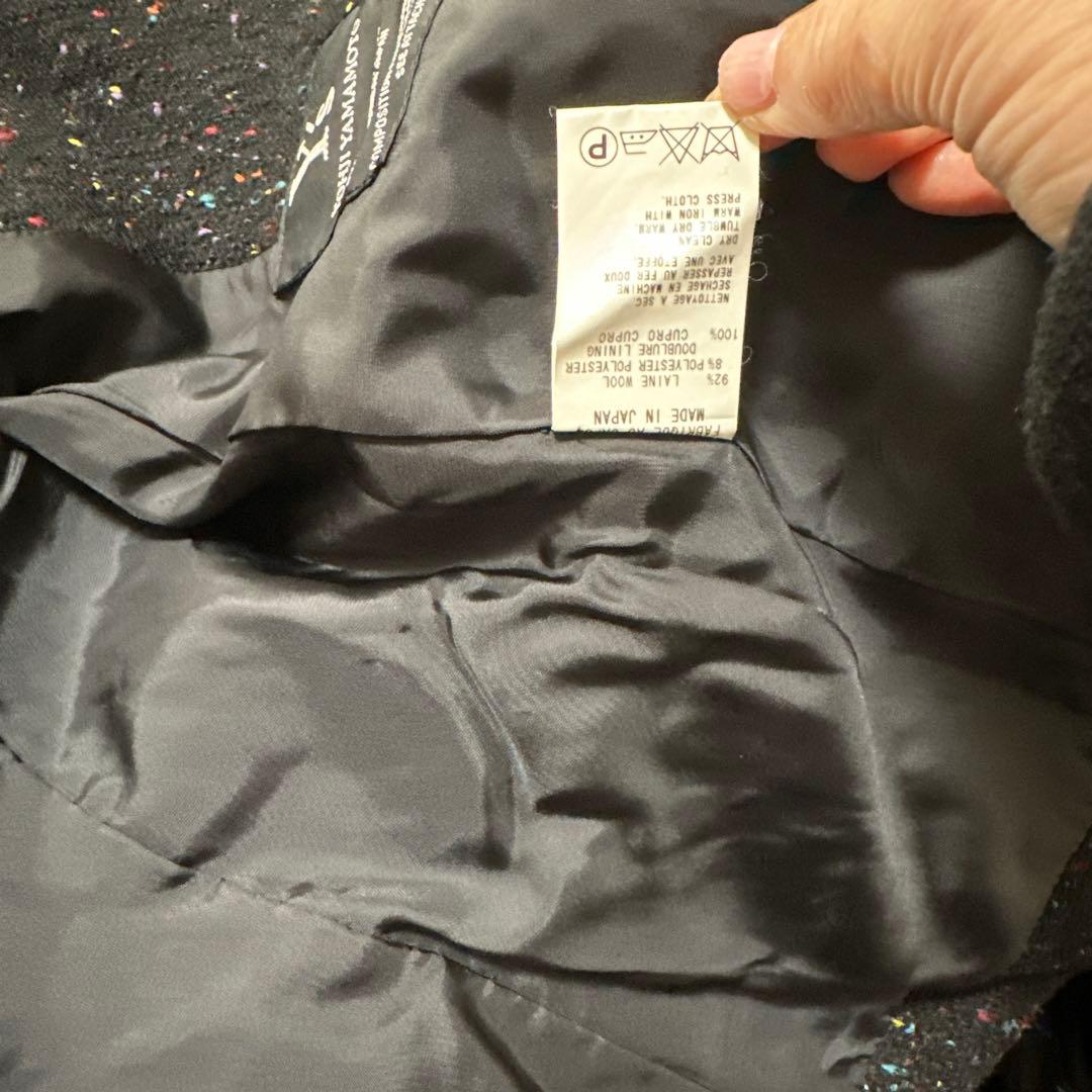 y'sの襟とポケットが可愛いツイードジャケット