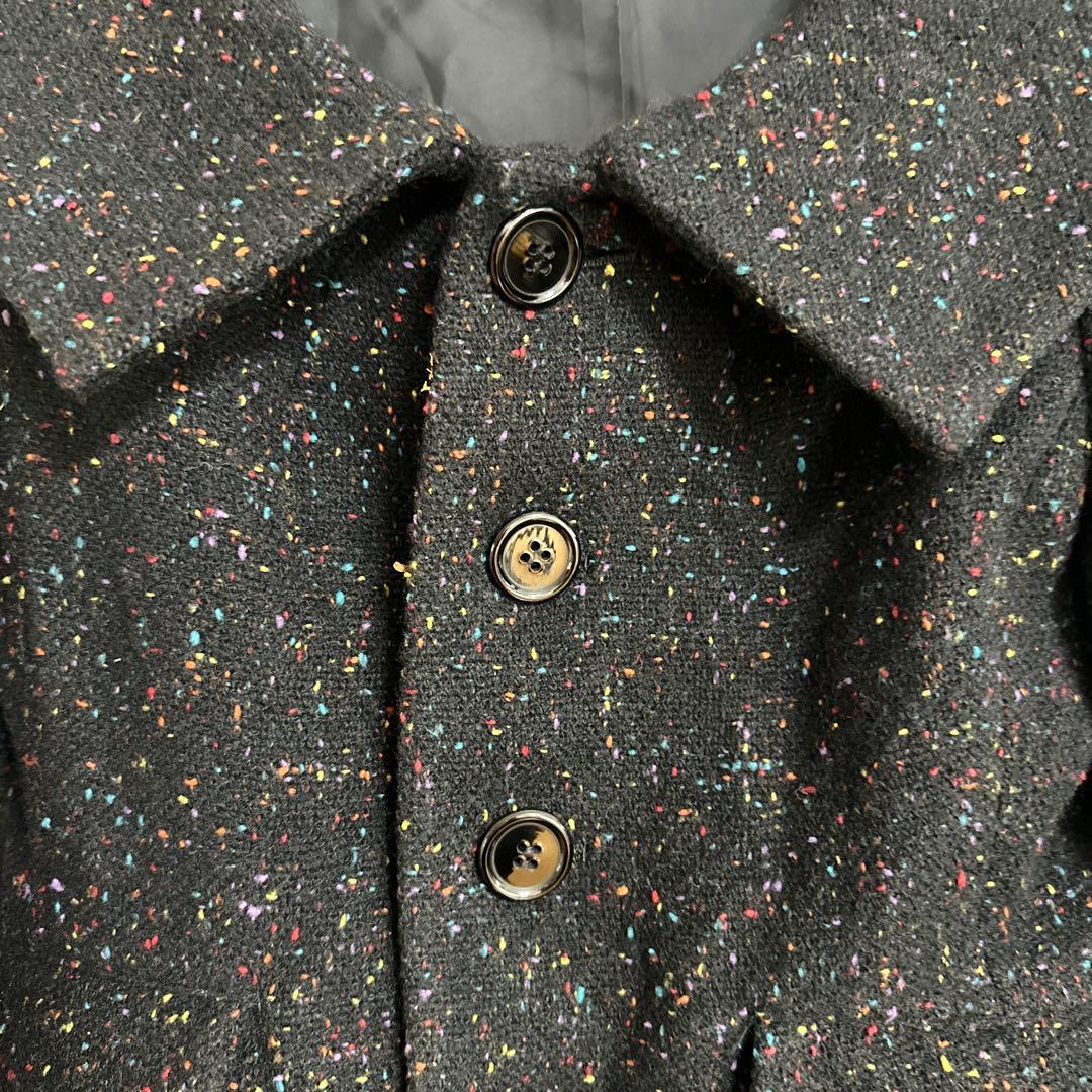 y'sの襟とポケットが可愛いツイードジャケット