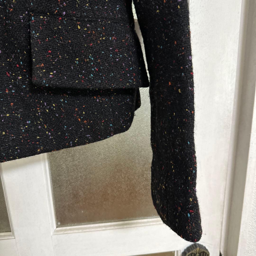 y'sの襟とポケットが可愛いツイードジャケット