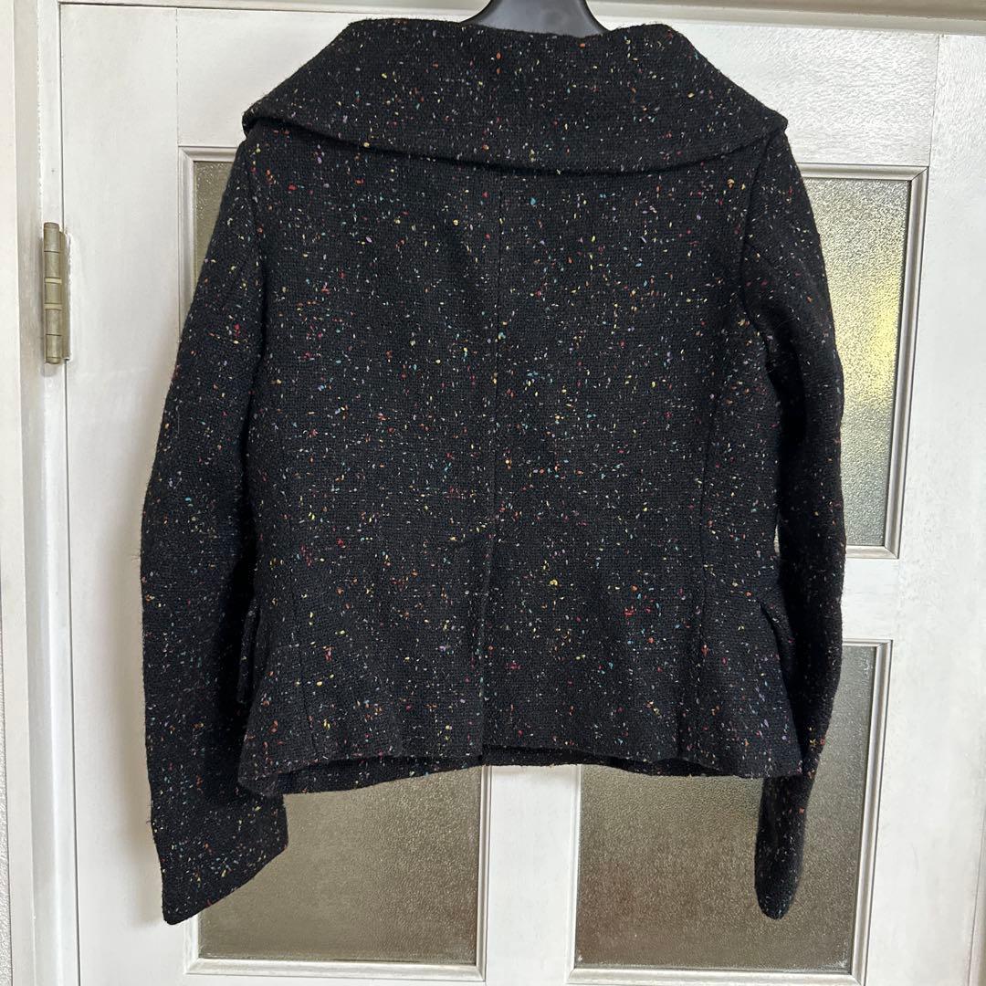 y'sの襟とポケットが可愛いツイードジャケット