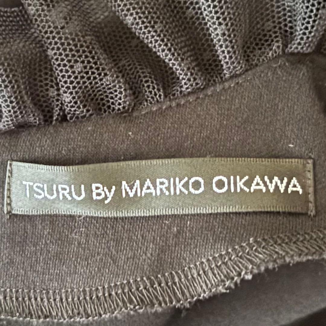 ツルバイマリコオイカワ Queenie ボンディングペピラムトップス free