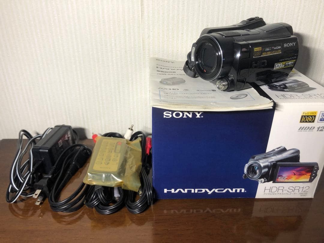 SONY HDR-SR12 ビデオカメラ 周辺機器セット　中古品