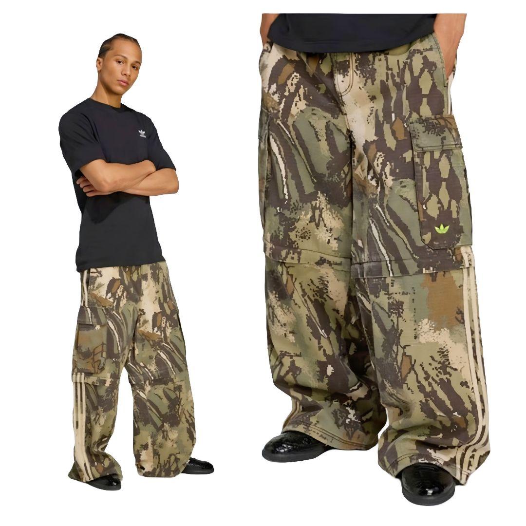 迷彩★3XL★カーゴパンツ★ワイドレッグパンツ★バギーパンツ★ワイドパンツ★男女