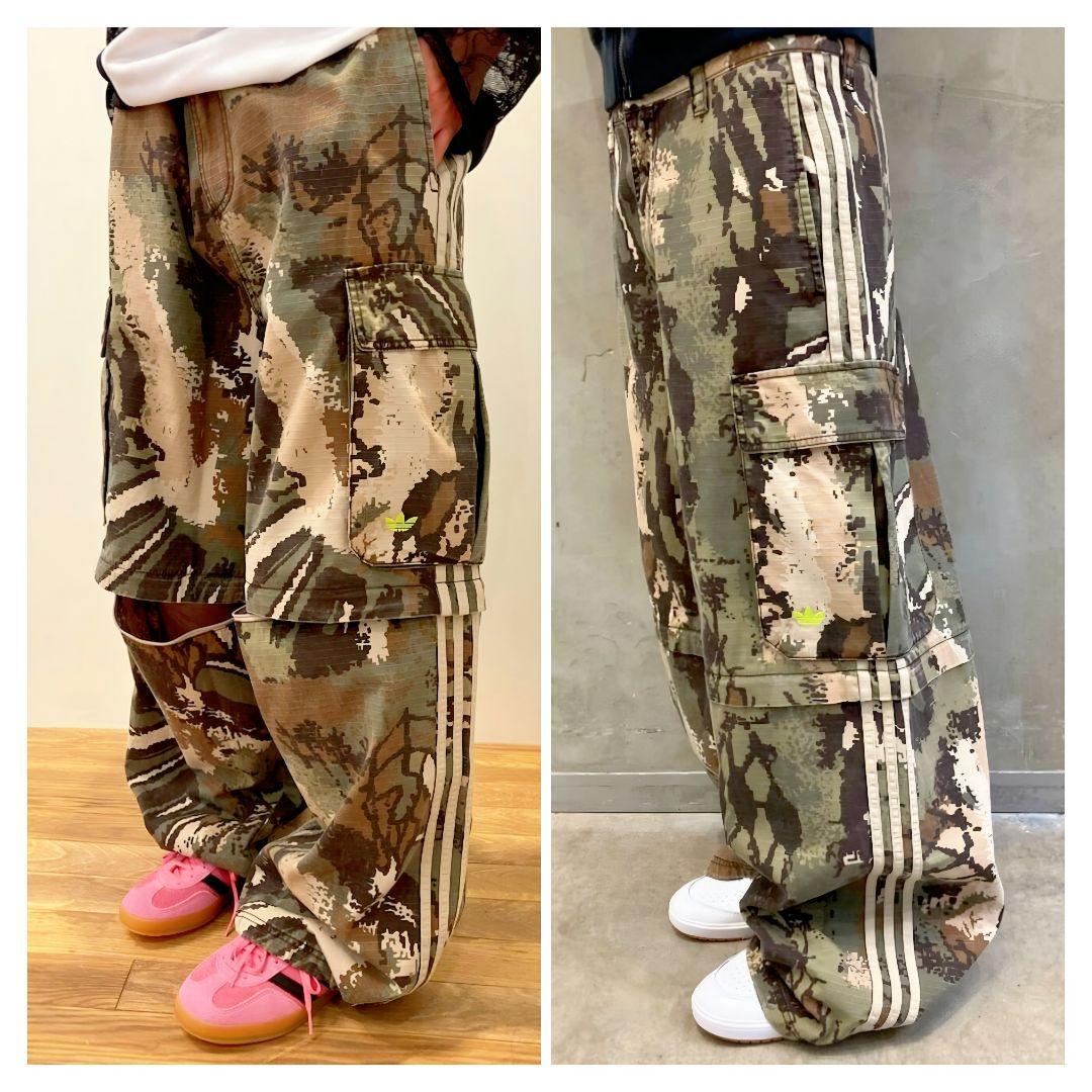 迷彩★3XL★カーゴパンツ★ワイドレッグパンツ★バギーパンツ★ワイドパンツ★男女
