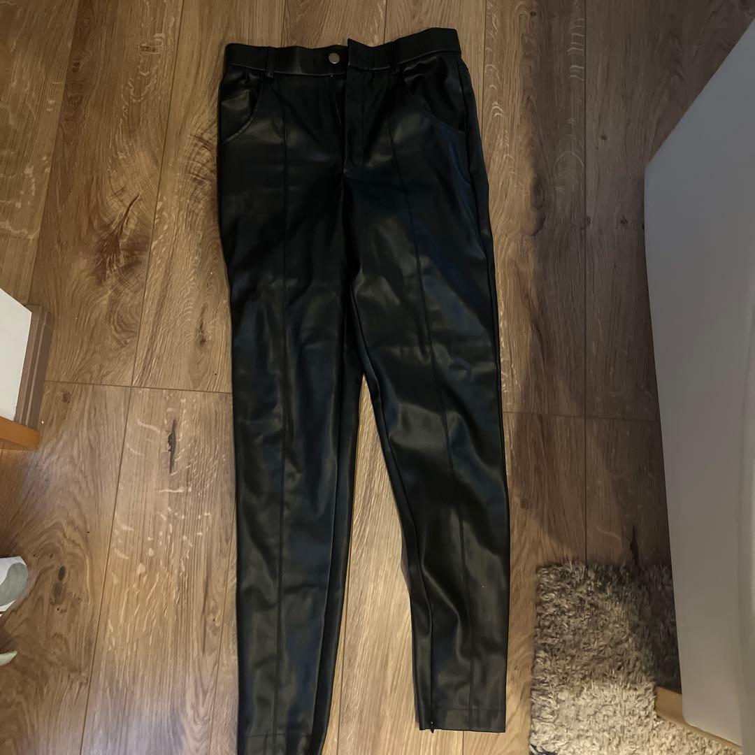 【diante】SYNTHETIC LEATHER SKINNY PANTS