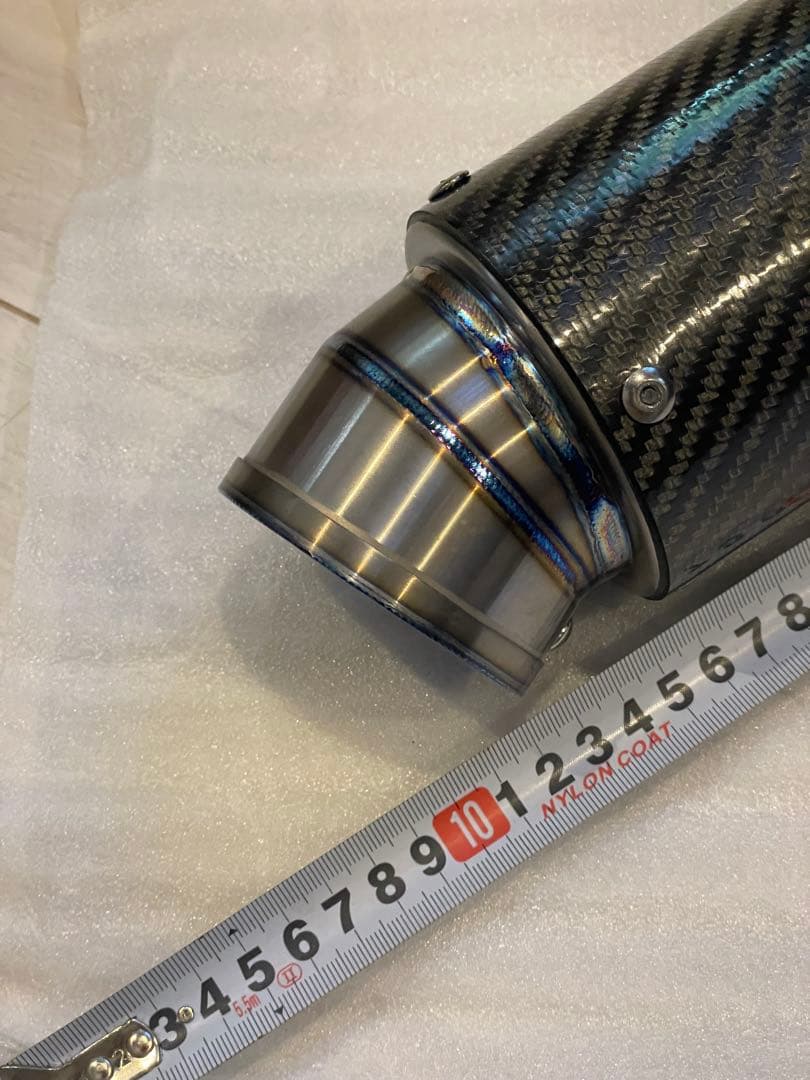 汎用 マフラー　サイレンサー チタン カーボン　未使用　60.5φ おまけ付！
