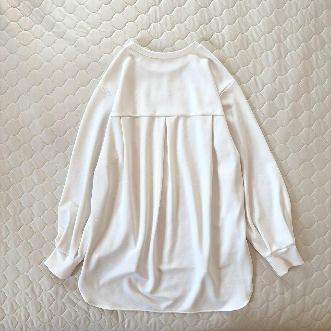 【極美品】BEARDSLEY Tブラウス FREEサイズ　ホワイト