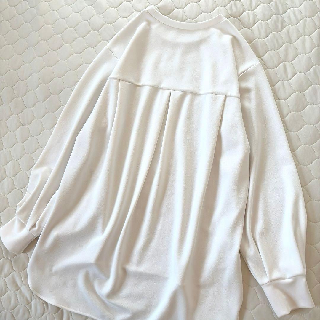 【極美品】BEARDSLEY Tブラウス FREEサイズ　ホワイト