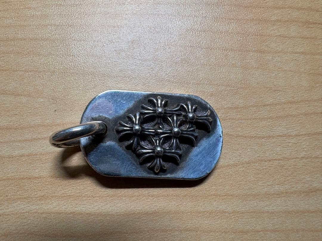 2001年クロムハーツ大阪購入クロムハーツ レイズドセメタリークロスドッグタグ