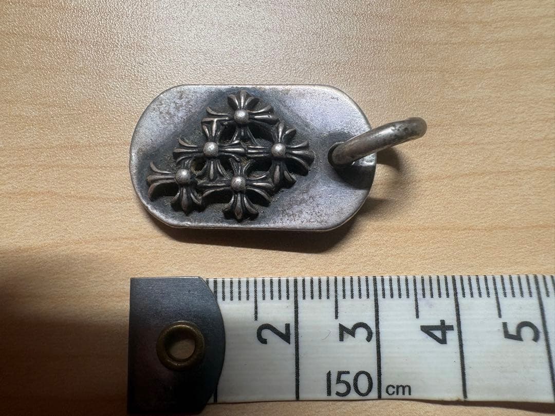 2001年クロムハーツ大阪購入クロムハーツ レイズドセメタリークロスドッグタグ