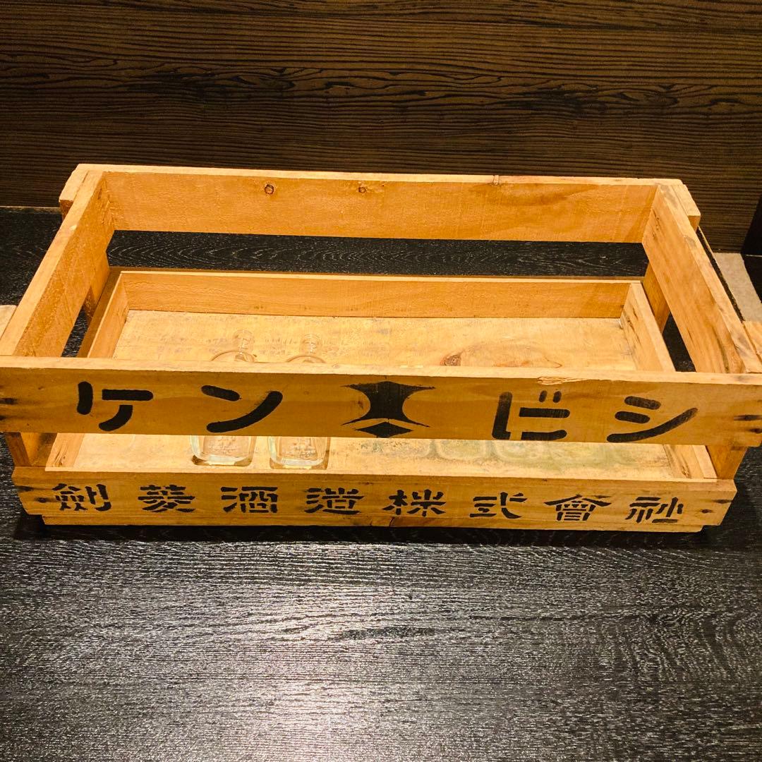 【アンティーク】剣菱180ml 瓶　ガラス製 箱付き50本セット