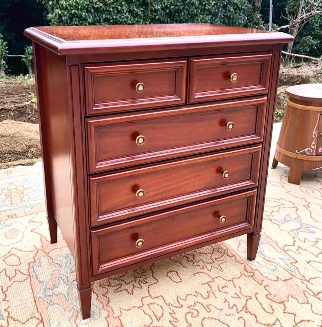 東海家具 KENT ケント 4段チェスト マホガニー IDC大塚家具