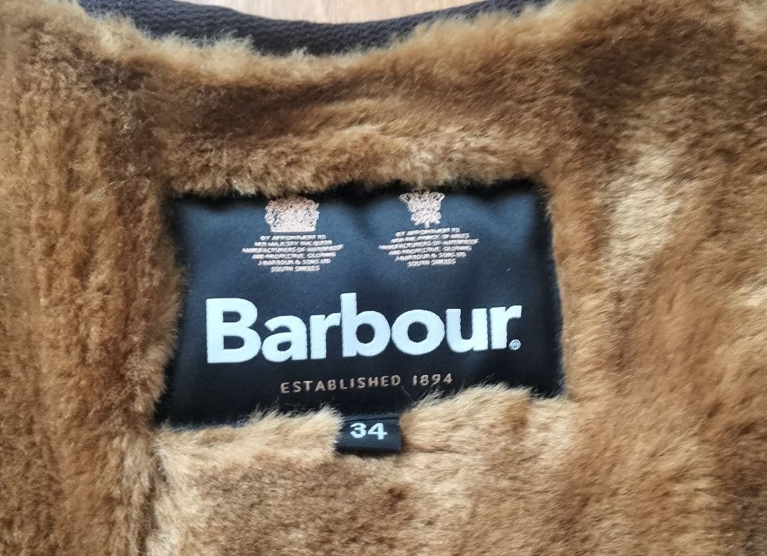 Barbour ボア ベスト ベージュ 34 ユニセックス ジレ