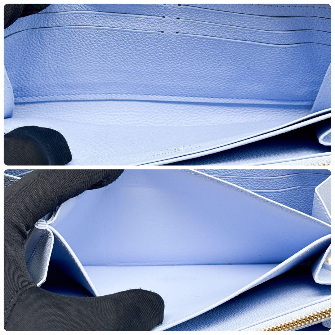 ルイヴィトン モノグラム アンプラント ジッピーウォレット 長財布 バイカラー