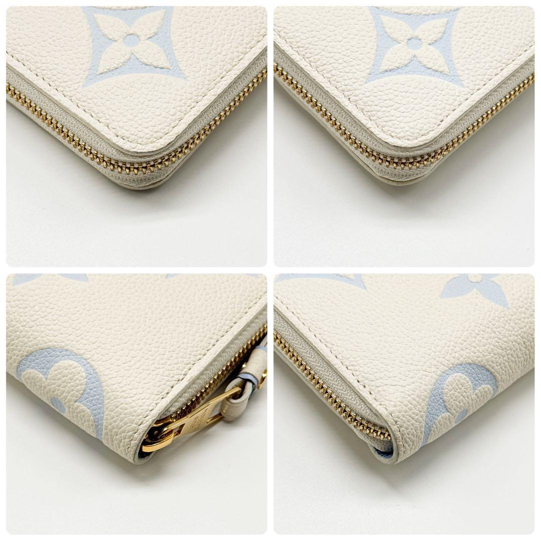 ルイヴィトン モノグラム アンプラント ジッピーウォレット 長財布 バイカラー