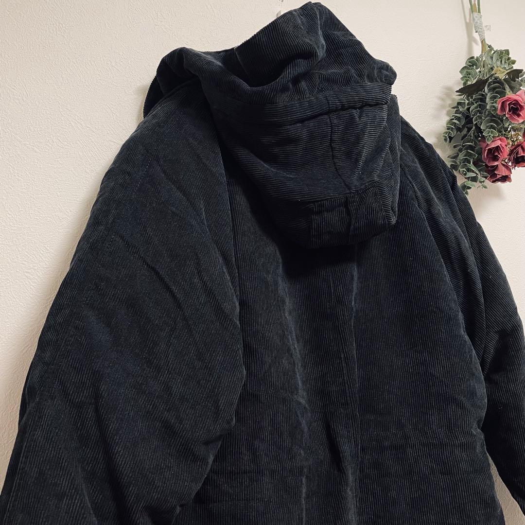 2414【MOCOLIFER】ボア付きモッズコート(M)フード付き　希少