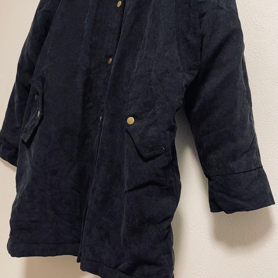 2414【MOCOLIFER】ボア付きモッズコート(M)フード付き　希少