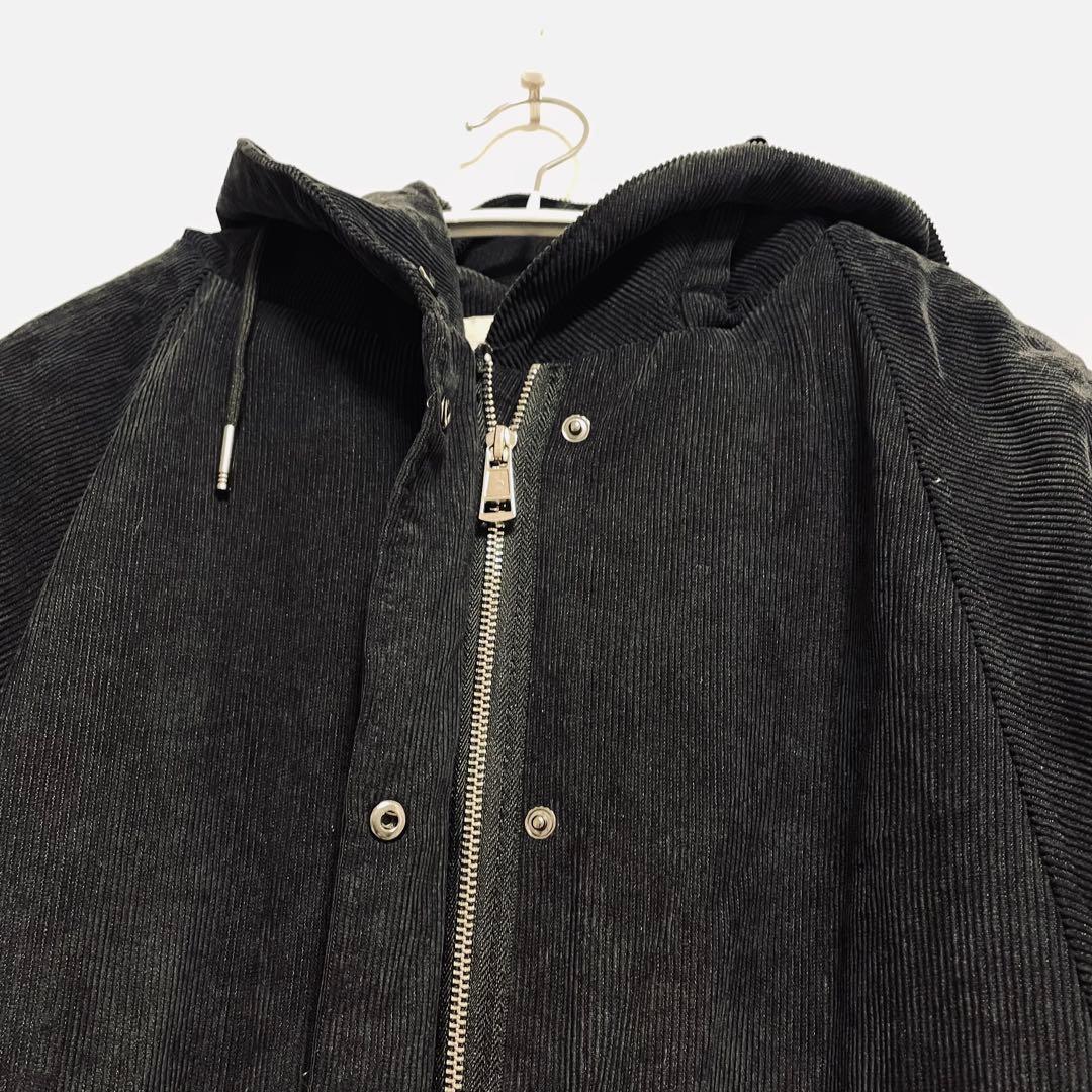 2414【MOCOLIFER】ボア付きモッズコート(M)フード付き　希少