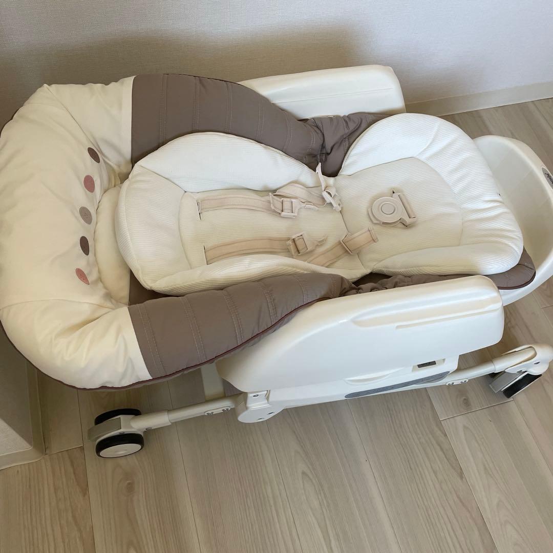 【美品】コンビ ネムリラ AUTO SWING エッグショック ココアブラウン