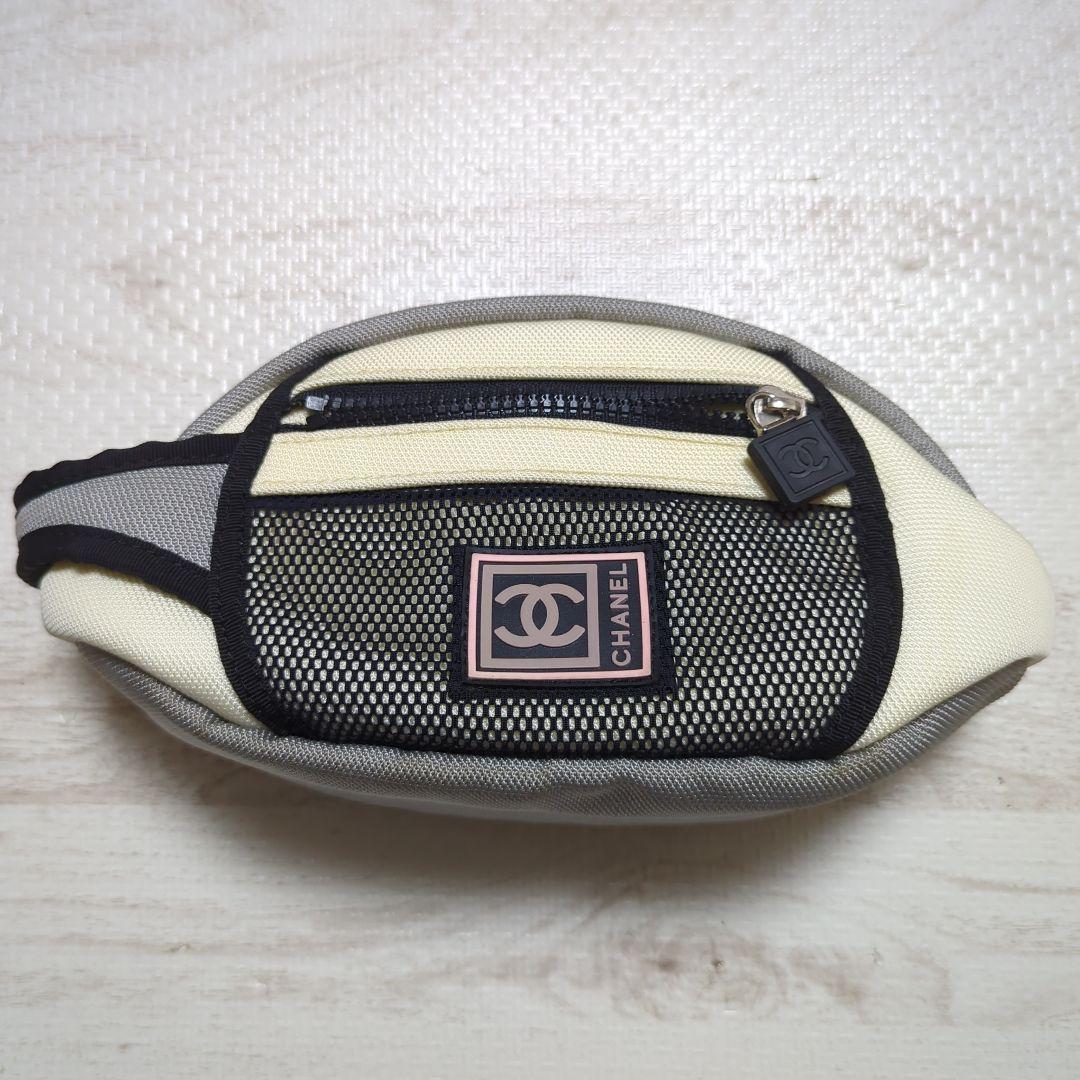 【レア】CHANEL シャネル スポーツライン メッシュバッグ
