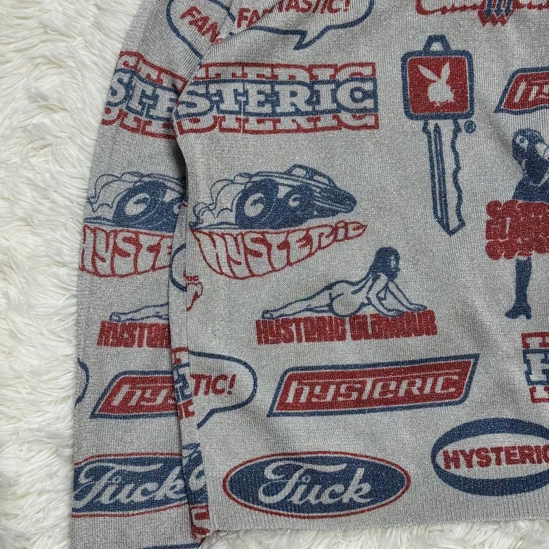 【極希少】初期 90s 00s ヒステリックグラマー 総柄 ラメニット