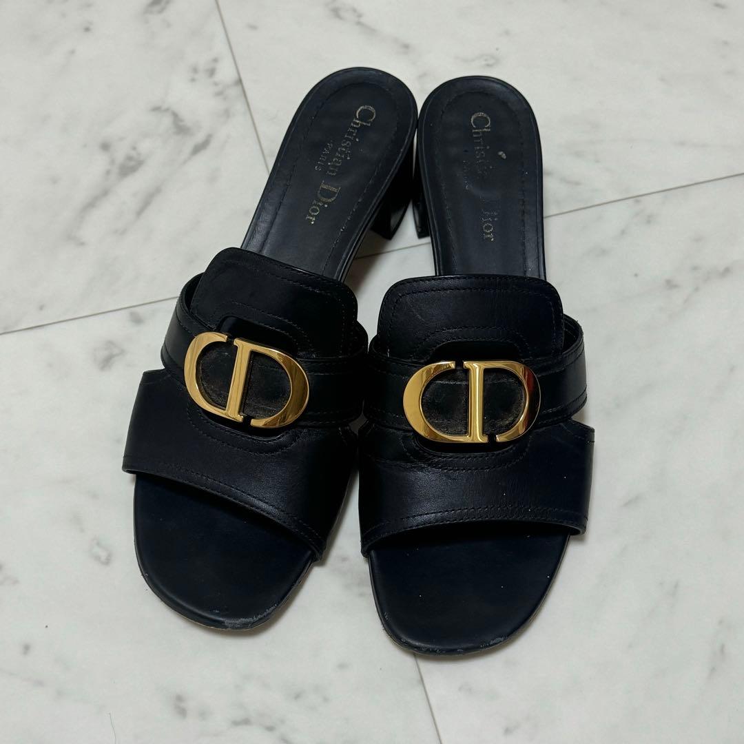 dior ディオール　チャンキーヒール　サンダル　ミュール　40