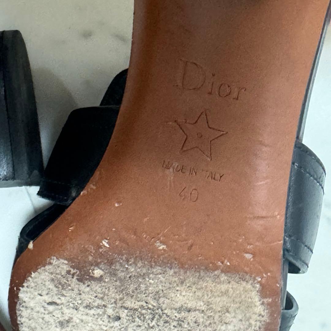 dior ディオール　チャンキーヒール　サンダル　ミュール　40