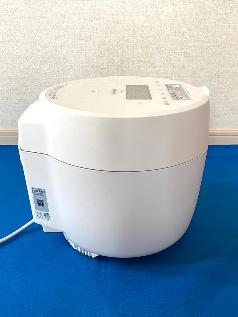 美品 パナソニック 炊飯器5合 圧力IH SR-R10B-W ホワイト