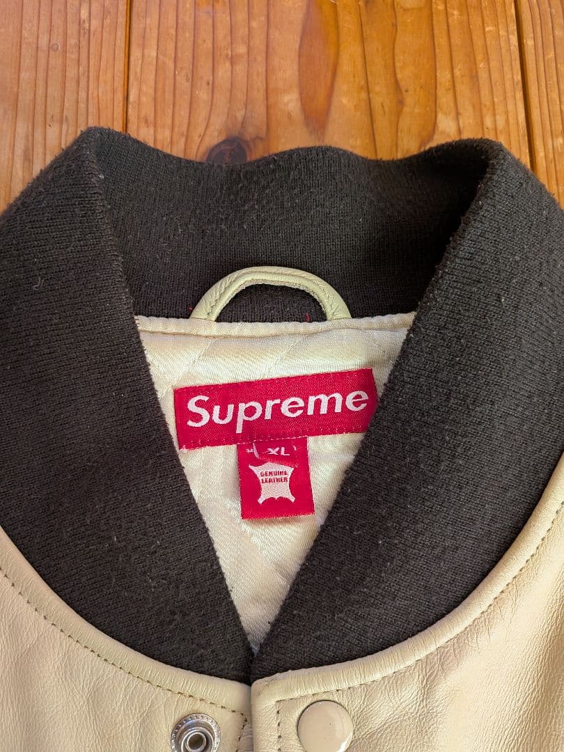 タケ​名作 07AW Supreme オールレザー スタジャン XL