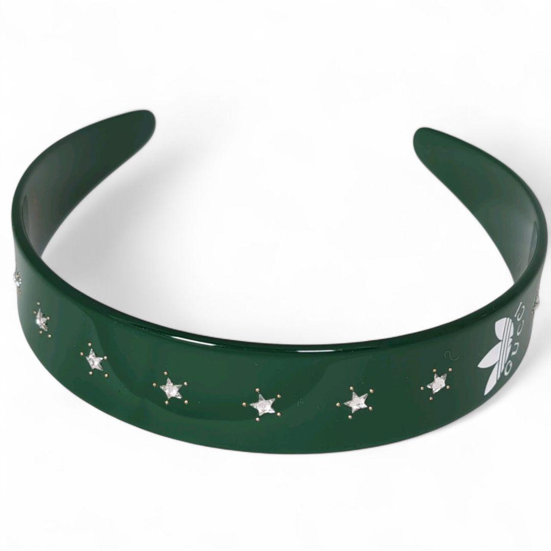 極美品☆adidas x GUCCIコラボ グリーン カチューシャ ヘッドバンド