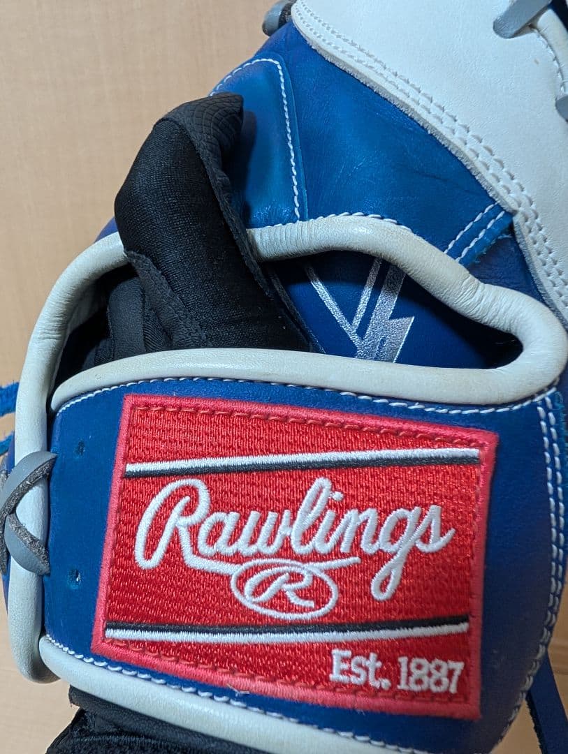 ◆湯もみ型付済◆ MLBドジャース ローリングス ファーストミット 軟式グローブ