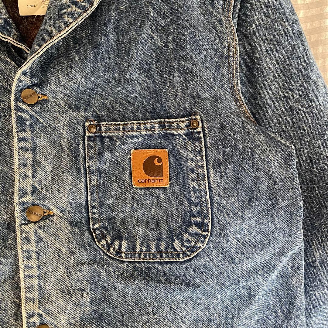 希少 C59DST カーハート ミシガンチョアコートUSA製