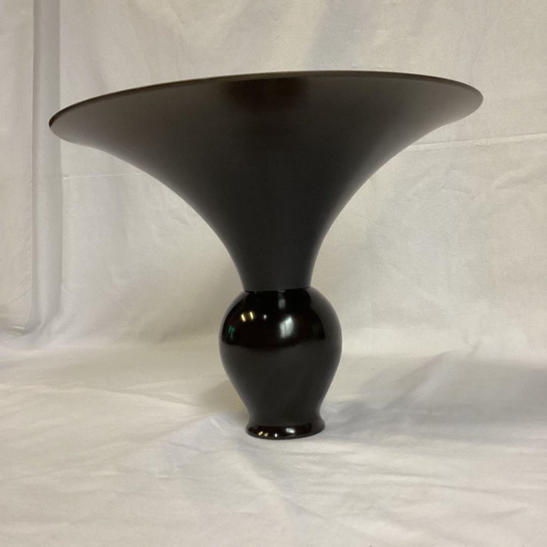 曙作 銅器 花器 池坊/直径28.5cm×高さ21.3cm