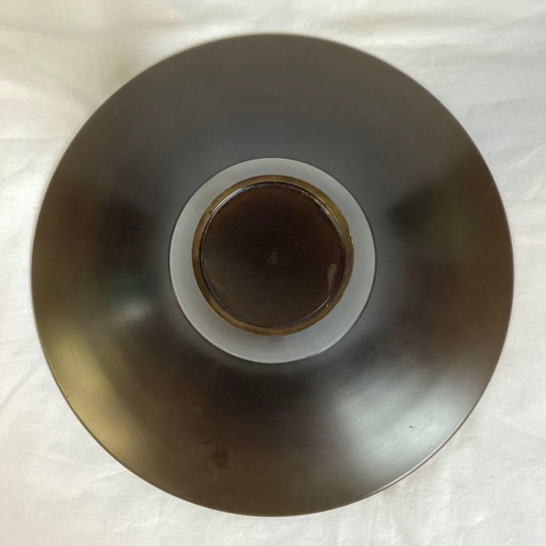 曙作 銅器 花器 池坊/直径28.5cm×高さ21.3cm