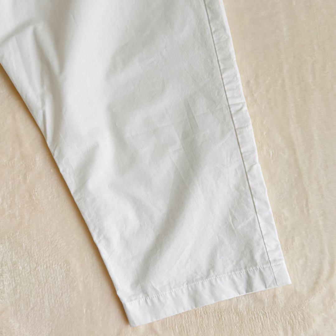 【美品】yoli ヨリ コットンテーパードパンツ ホワイト